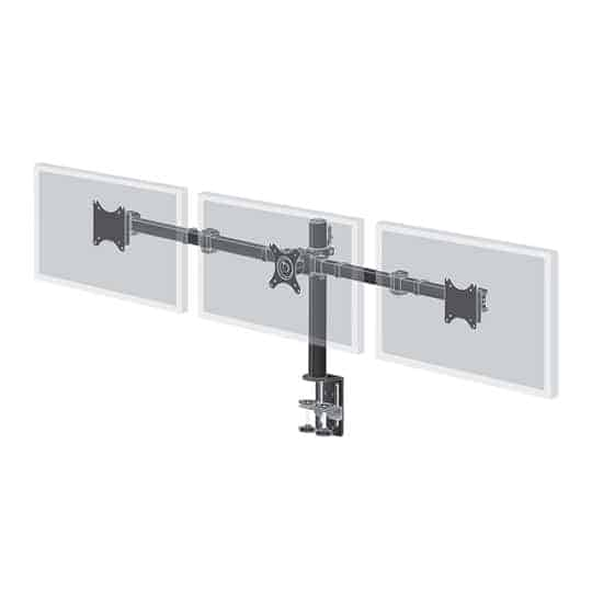 iiyama Triple Desk Top Mounting Arm for upto 27" Tilt/Height/Rotate